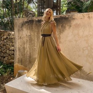 LA TROUPE COTTON GAUZY MAXI DRESS (one size)